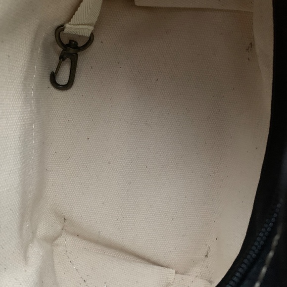 LL Bean Boat and Tote Bag Piaid with Leather Handles Mini Tote Vintage - Picture 12 of 13